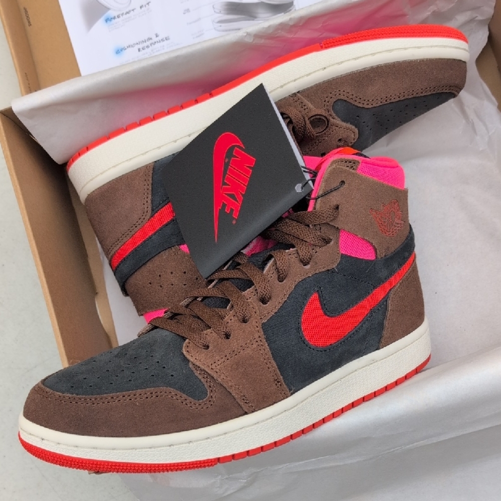 WMNS Nike Air Jordan 1 ZOOM Comfort 2 - Cacoa Picante - Size 9.5 ( DV1305-206 )